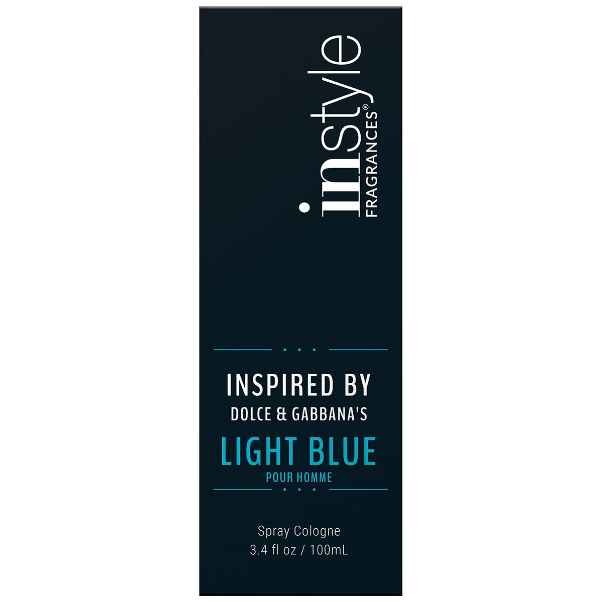 Instyle Fragrances, Inspired by D&G’s Ligh.t Blue Pour Ho.mme Light Blue Men 3.4 Fl Oz (Pack of 1)