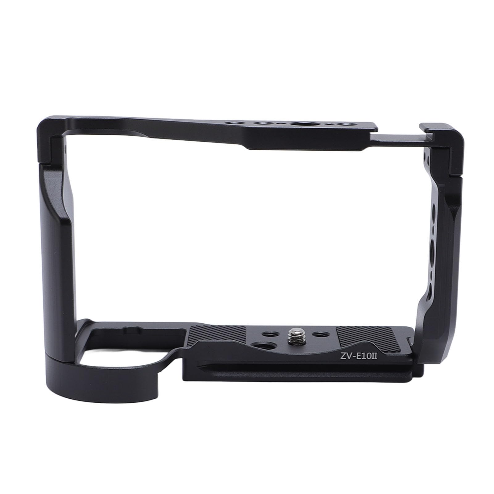 XUMIUZIY Gabbia in Lega di Alluminio per Fotocamera ZV E10II, Compatibile | Gabbia per videocamera con piastra QR tipo Arca, fori per viti da 1/4\" e 3/8\", per stabilizzatore RS2 RS3 RS4
