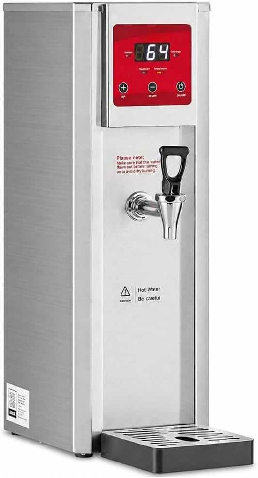 Commercial Hot Water Dispenser, 2 Gallon, Digital Controls, Stainless Steel, 120V 1800W, Countertop, ETL Certified