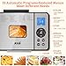 KBS 19-in-1 Programmable Bread Maker,2LB Large Bread Machine Stainless Steel with Sourdough,Gluten-Free,Nonstick Ceramic Pan,650W Bread Maker Machine with 15H Timer&1H Keep Warm,3 Crust Colors,Recipes