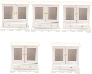 Totority 5 Pçs Estante Em Miniatura Mini Móveis Estante De Livros De Madeira Miniaturas Móveis Minúsculos Modelo Móveis De Boneca Casa De Bonecas Cozinha Mini Móveis Para Mini Casa