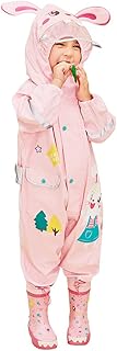 Toddler Rain Suit Baby Rain Suit Kids Rain Suits with Hood Waterproof Coverall One Piece Rain Suit for Kids(1-8 Years)