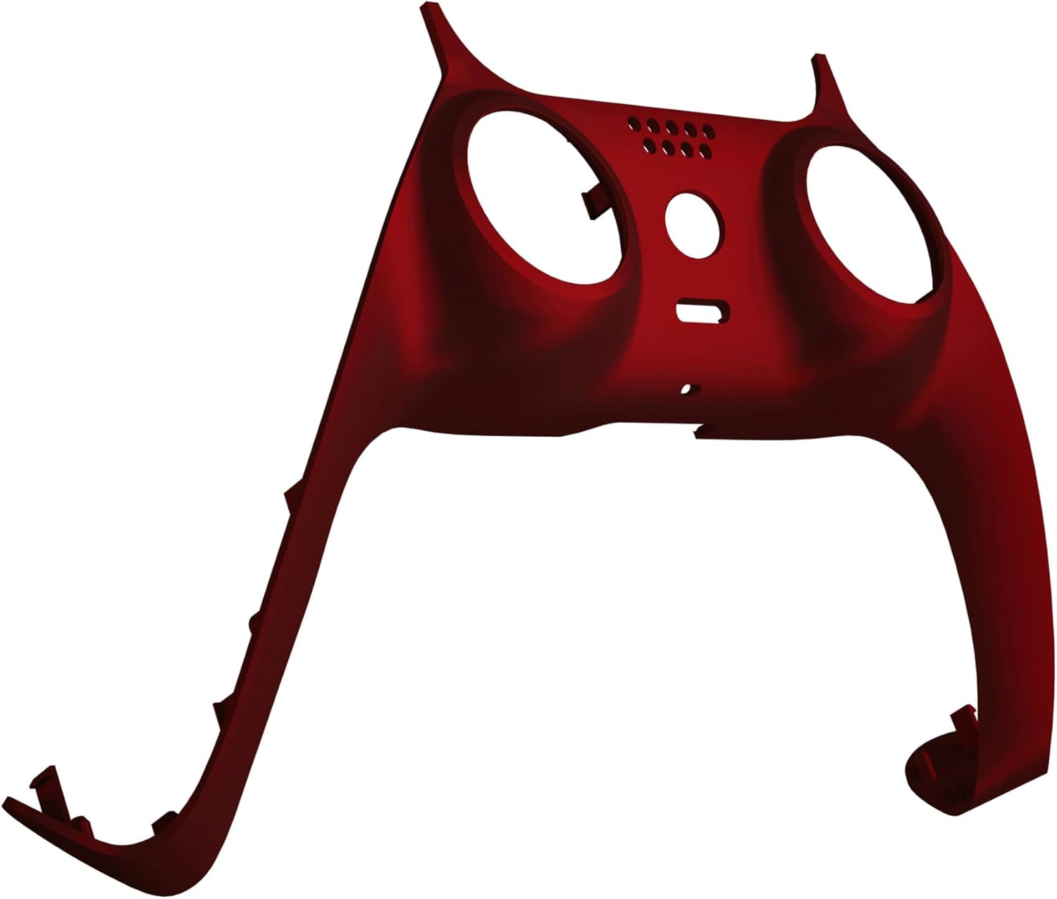 eXtremeRate Scarlet Red Decorative Trim Shell Compatible with p s 5 Controller, Soft Touch DIY Replacement Clip Shell, Custom Plates Cover Compatible with p s 5 Controller with Accent Rings - Image 4