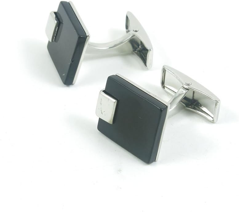 Cufflinks Cuff Links Fashion Mens Boys Jewelry Wedding Party Favors Gift UMD002 Black Agate Square