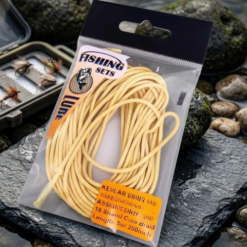 Línea de pesca trenzada de alta resistencia Minhe 5 m Amarillo 8 hebras 20# 1.1 mm miniatura 7