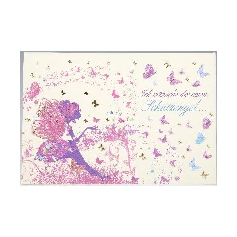 Vivo Arte Folding Birthday Card with Guardian Angel Cover
