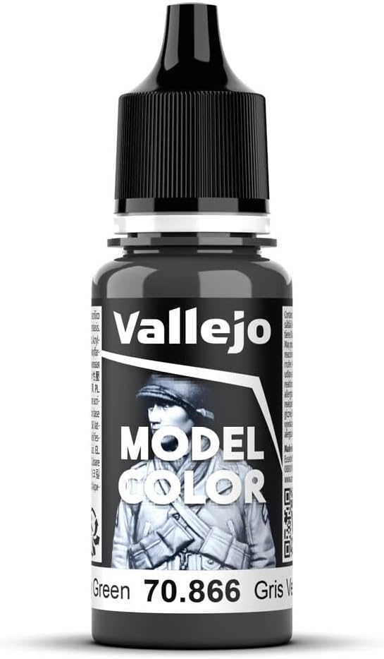 Vallejo Grey Green Model Color Paint, 17ml