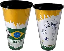 Copo Térmico Brasil Copa Do Mundo 480ml