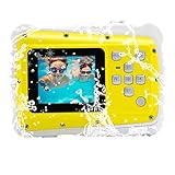 Vmotal Waterproof Digital Camera Camcorder with 4x Digital Zoom 8MP Waterproof Camera for Kids (Yellow)