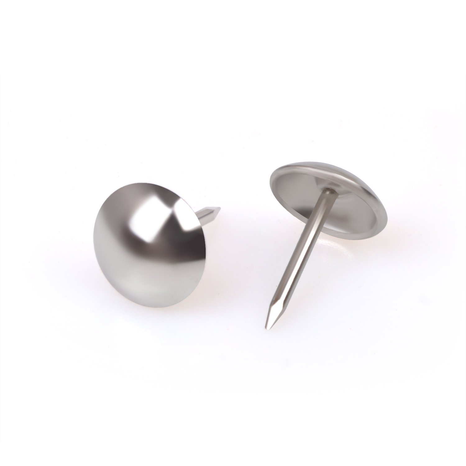 FUCAS Upholstery Tacks Furniture Nails Pins 150pcs (Silver Finish)