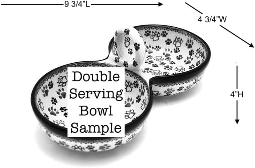 Polish Pottery Bowl - Double Serving - Tulip Horizon