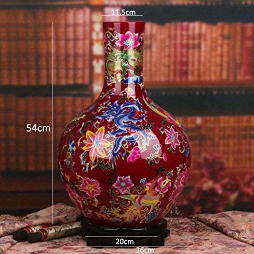 WQQLQX Vasen Vasen Vase Room Floor Antique Home Decoration Crafts Ausgezeichnete Porzellan Jingdezhen Keramik Keramik… – Bild 3