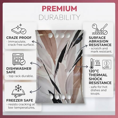 Image of U.P.C Tray Set for Serving /Serving Tray Set of 3 / Premium Printed Tray for Serving /Multi-Use Nashta Plate (Small, Medium & Large)