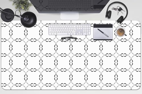Couverture de bureau imperméable et facile à nettoyer avec bords arrondis