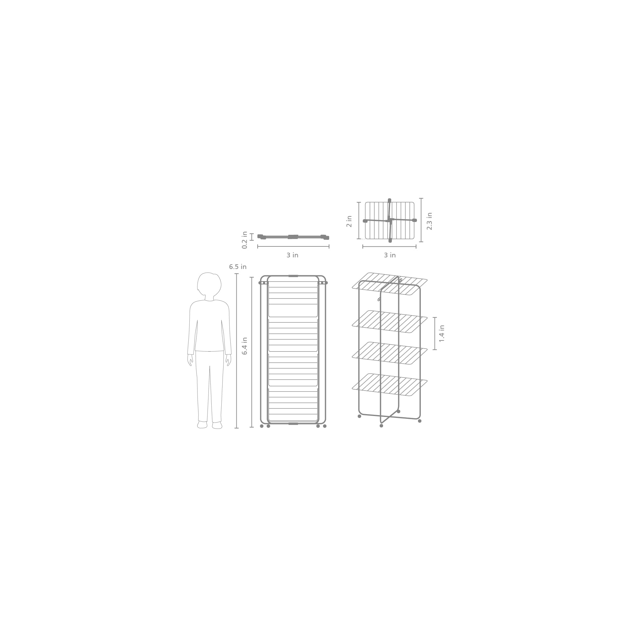 Brabantia HangOn Tower Stendibiancheria verticale 30 m (White), Stendino verticale alto e salvaspazio con ampia superficie per stendere, Stendipanni con ruote girevoli e due ganci angolari