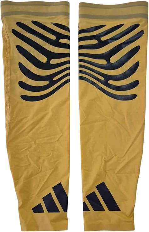 adidas Unisex Pro Elite Team Rheon Arm Sleeves Set Medallist Edition sz XLarge Yellow/Black