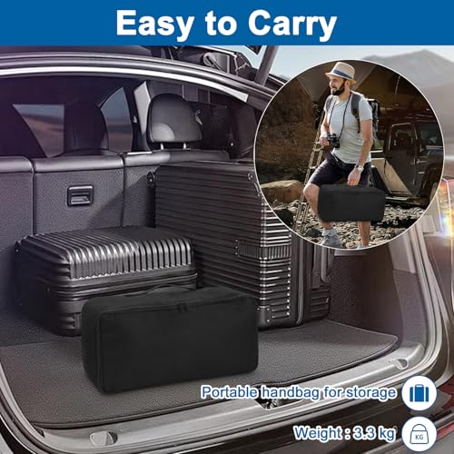 Beamer Leinwand mit Stativ, 120 Zoll Projektor Leinwand Tragbare Outdoor Kino, Faltenfrei 16:9 HD Rear Front Garten Projektion mit Tragetasche für Camping Home Party Theater Nächte