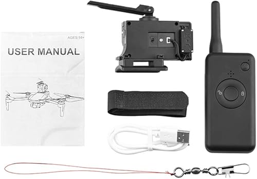 Miniatura 7 de CALIDAKA Drone lanzador de aire para Mavic 2 sistema de montaje de dispositivo de caída de aire Payload lanzador Drone Clipcarga útil entrega gota