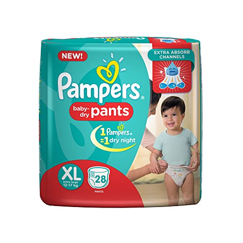 Image of Pampers Extra Large Size Diapers Pants (28 Count)