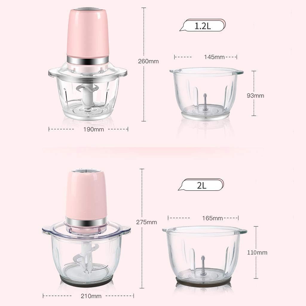 Electric Meat Grinder-Food Chopper, Grinder Stainless Steel Food Processor for Baby, Vegetables, Fruits and Nuts(2L)