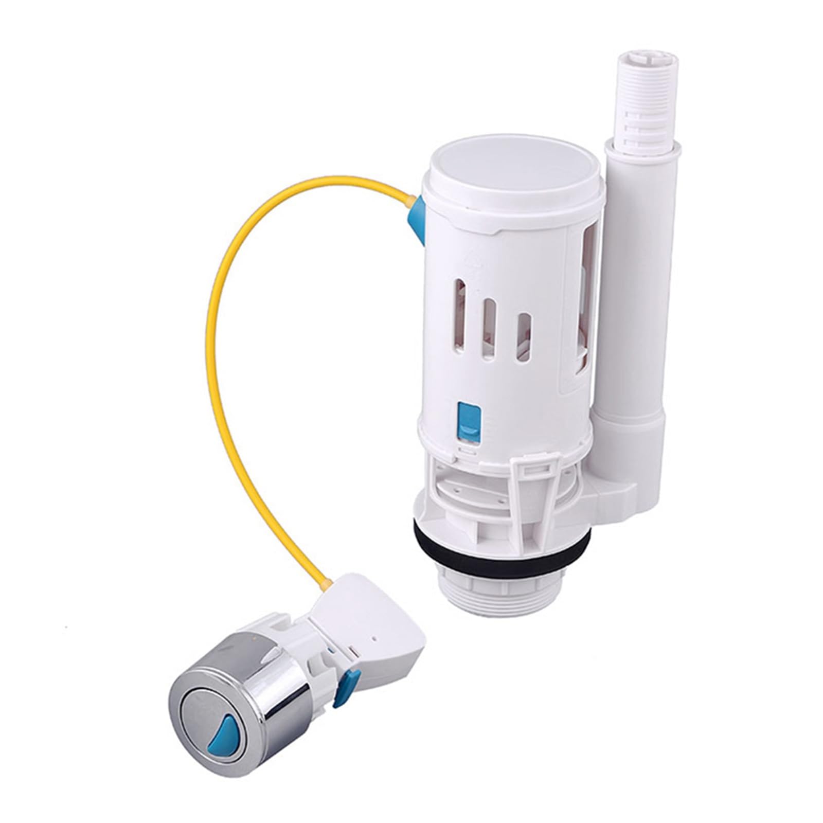 Kit De Válvula De Drenaje De Llenado De Descarga Doble Con Botón | Válvula llenado, válvula descarga, botón doble descarga, cisterna universal fit, baño, reemplazo, al click
