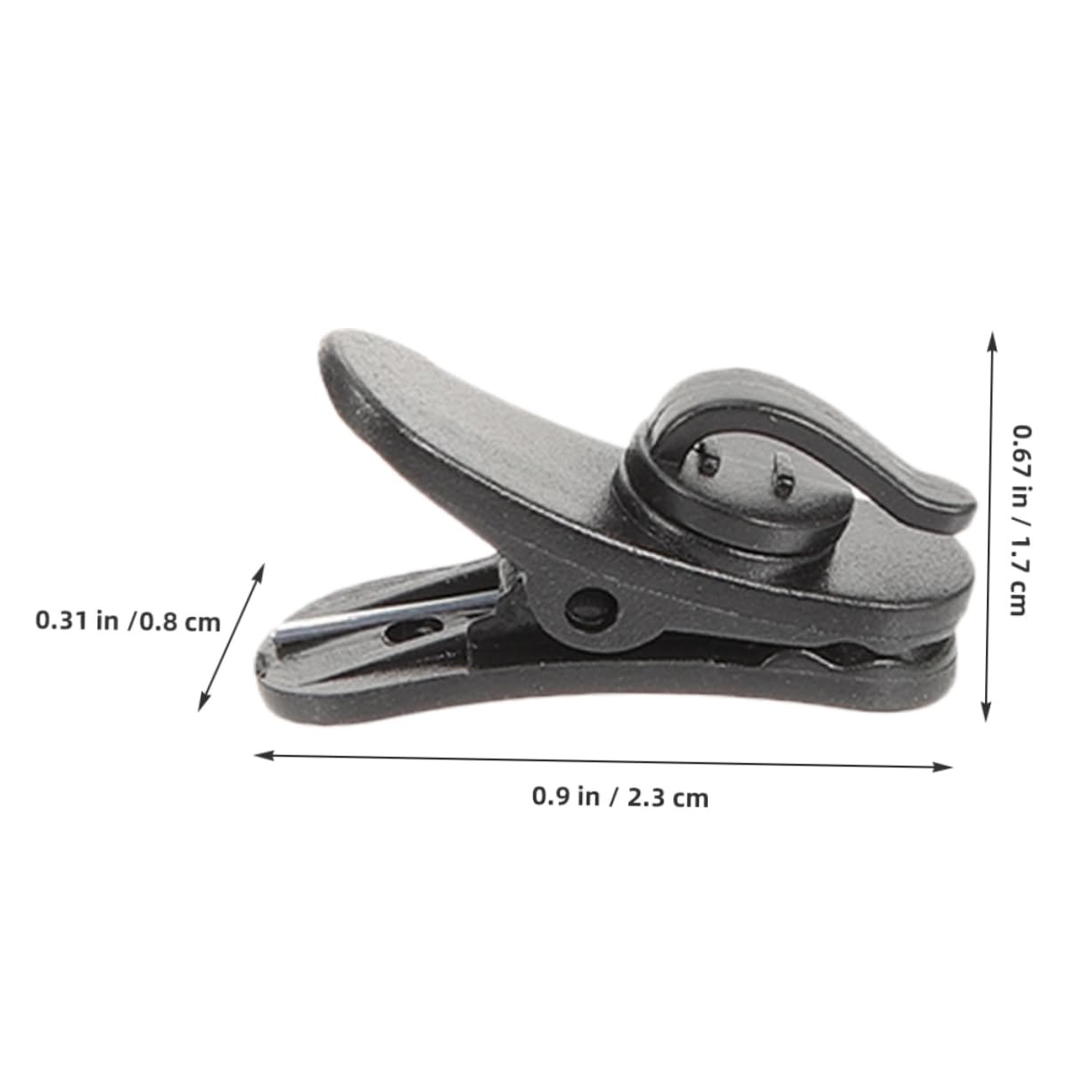 HOMSFOU 200Pcs Rotatable Microphone Holders for Secure Cable Management for Headsets and Lapel Mics Effortless Installation and Stable Hold