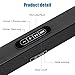 Sound Bars for TV SIXGO Sound Bar Wired & Wireless Home Theater Audio Stereo TV Sound Bar, Rechargeable Bluetooth Speakers Soundbar for PC Desktop Smartphone Tablet (20 Inch, Black)