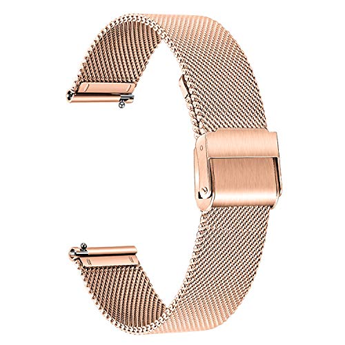 Trumirr Band For Michael Kors Women's Access Sofie/Sofie Hr/Runway Smart Watch, 18Mm Mesh Woven Stainless Steel Watchband Quick Release Strap For Mk Access Gen 4 3 Sofie/Gen 4 Runway #TOP1