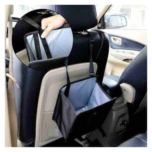 Basurero para coche colgante y contenedor multifuncional portátil de almacenamiento 4