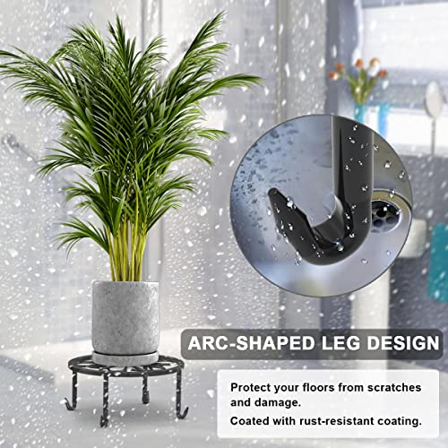 Xaiagovod 5-Pack Heavy Duty Metal Plant Stand, Flower Pot Stands For Multiple Plant, Rustproof Iron Round Shelves For Planters, Decoration Racks For Indoor & Outdoor, Potted Plants, Garden, Home #TOP2