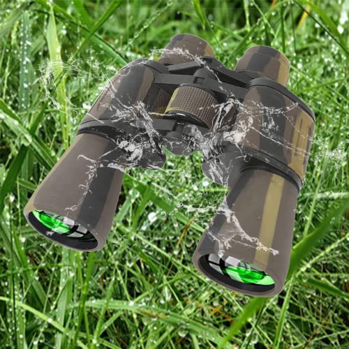 Binoculars For Adults 20X50 High Power Military Binoculars For Adults And Kids With Low Light Night Vision,Compact Waterproof Bird Watching Travel Hunting Stargazing Bak-4 Prism Fmc Lens(Brown-2) #TOP5