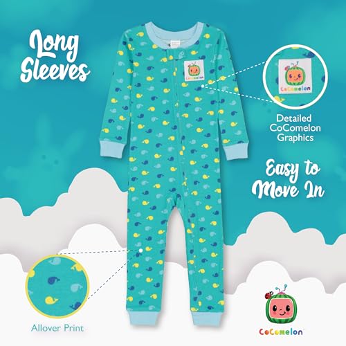 CoComelon Unisex Kids’ Footless Snug-fit Cotton Onesie Pajamas4