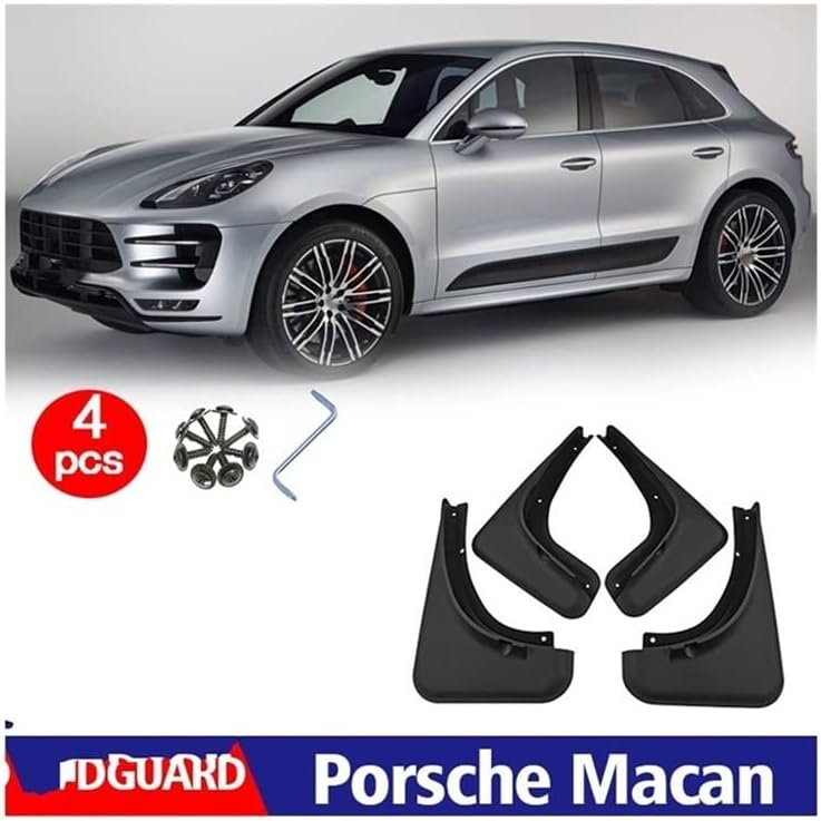 マッドガード フェンダーマッドフラップガードスプラッシュカーアクセサリーマッドガードフロントリア 4 個マッドフラップマカン 201