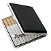 Produktbild VVAY Zigarettenetui Leder, Elegant Zigarettenbox, Zigaretten Etui Box 16 Zigaretten, 95mm (Schwarz)