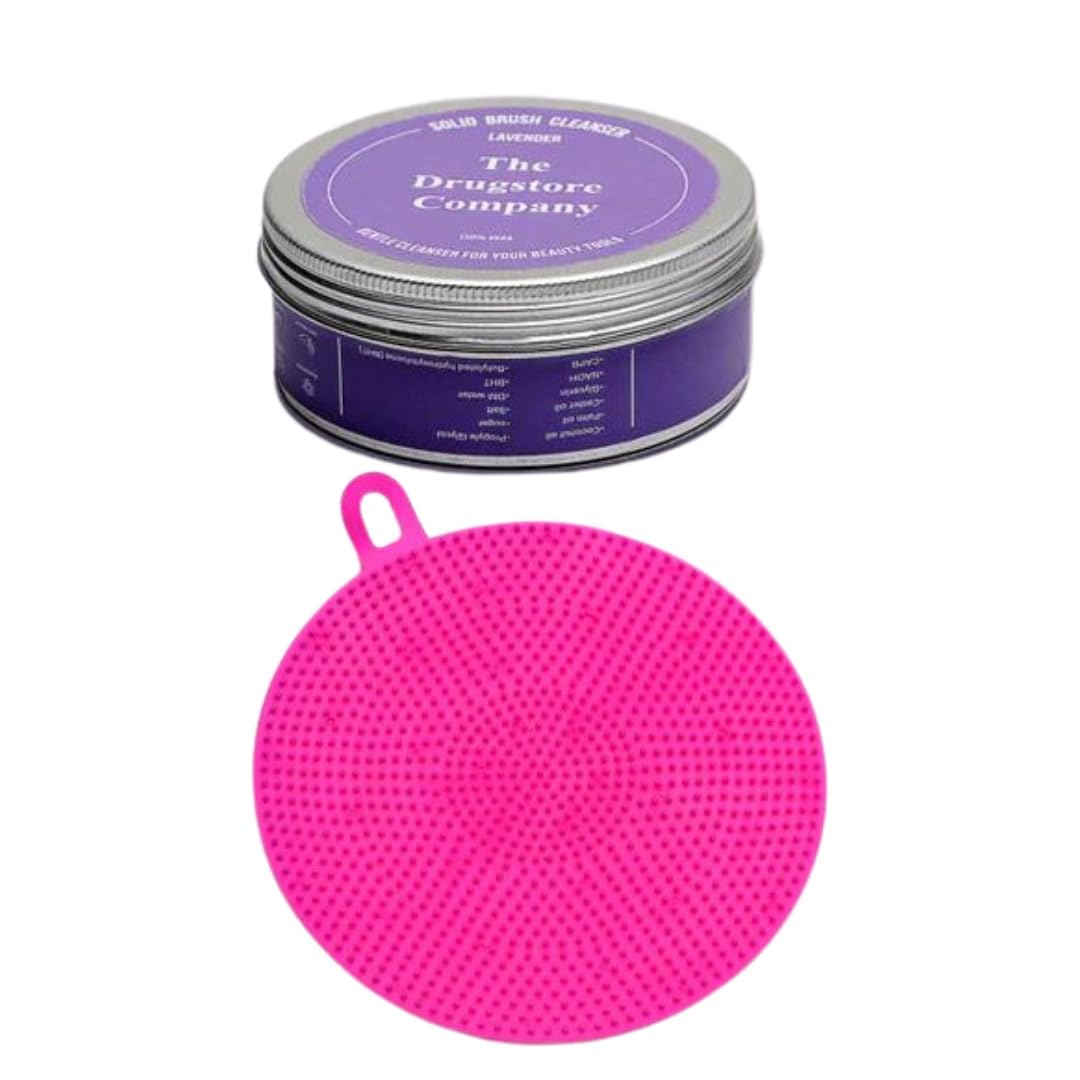 The Drugstore Company Solid Makeup Brush Cleanser + Silicone Brush Cleansing Pad Set of 2 | Cosmetic Brush Cleansing Tool | Makeup Tool Cleansing Kit Amazon-picture-12