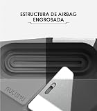 Aulumu A09 Geometric Etui na for AirPods Pro [2. i 1. Generacja] z Zapięciem | Ochronna Obudowa z Nylonowym Paskiem | Pancerz ze Stopu | Kompatybilne z Apple for AirPods Pro (2023/2022/2019) - Szary