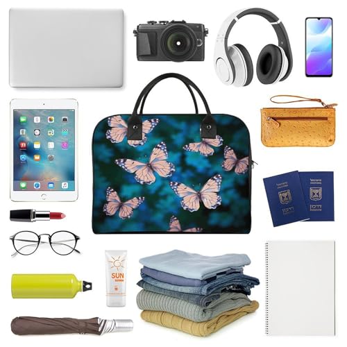 Bolso bandolera de nylon con mariposas, gran capacidad miniatura 5