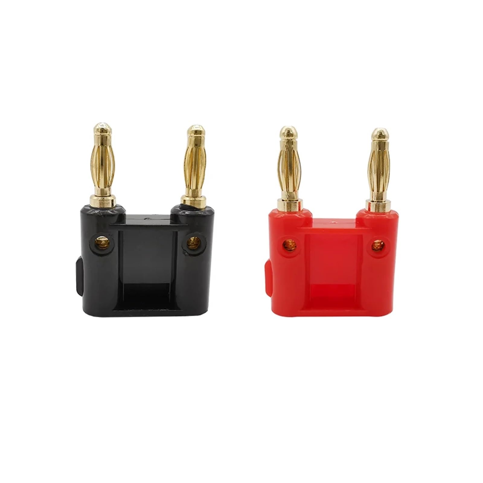 10 pezzi/5 paia di connettori a doppia fila da 4 mm per altoparlanti audio a banana tipo terminale coppia adattatore presa HCHDTDT