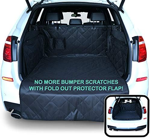 Car Boot Liners for Dogs - Boot Liner and Bumper Protector - 4 Layer Car Boot Cover - Heavy Duty Car Boot Protector - Waterproof Non Slip Large Cover for Dogs - Universal Fit 4x4 Estate SUV Hatchback