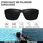 STORYCOAST Polarized Sports Sunglasses for Men Women Unbreakable Frame Cycling Fishing Driving - Image 2