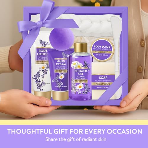 image for SPA LUXETIQUE WORLD Spa Luxetique Gifts for Women Relaxing Lavender Gi