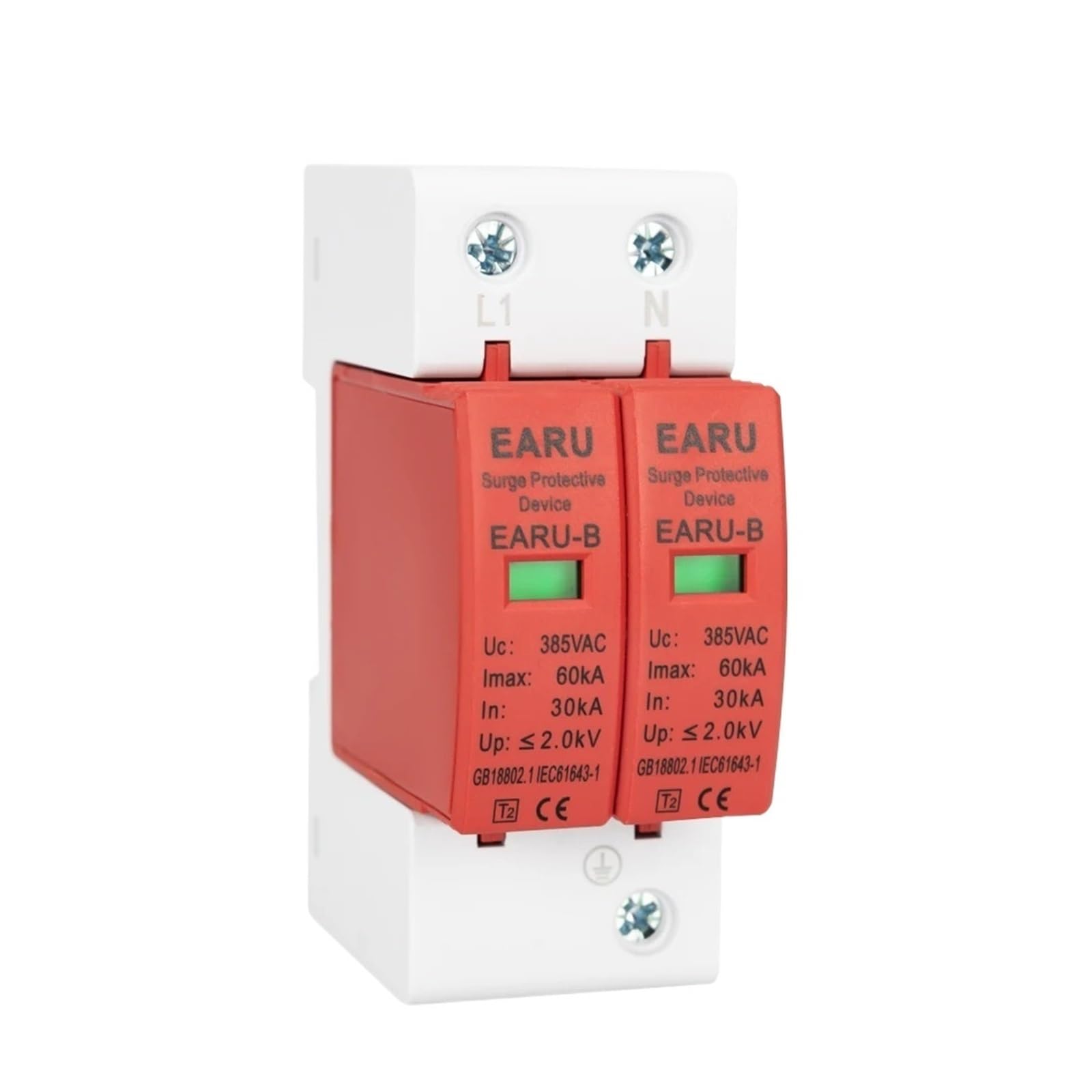 Parafoudre AC 385V 4P protection contre les surtensions domestiques 60KA