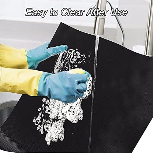 Snowyee Oven Liners for Fan Assisted Ovens, 2 Pieces of Oven Liner and Made by Premium Quality of Teflon for High-Temperature Resistant and Non-Stick with Package Box