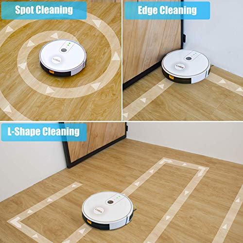LUBY HI3 Recharge Automatique Robot Aspirateur Blanc Silencieux Poils D'animaux Tapis Nettoyage Des Sols - Image 3