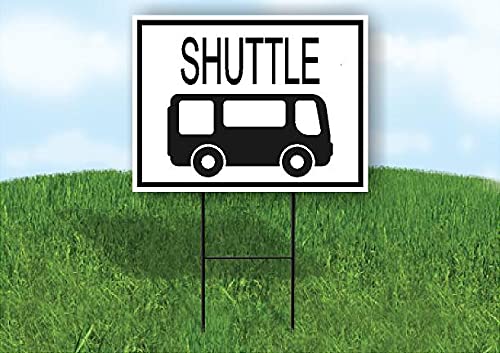 Shuttle With Bus And Border Single Sided 18X24