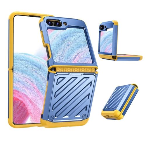 Coque Samsung Galaxy Z Flip 5 ENILSA bleue rigide blindée