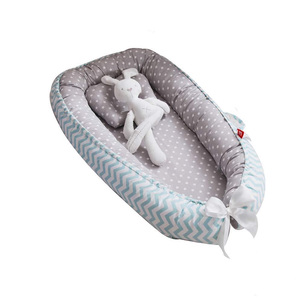 Baby nest Sleep Pod – for Newborn and Babies, Baby Pod Double Sided, Baby Bassinet for Bed/Lounger/Nest/P. GINOLEI
