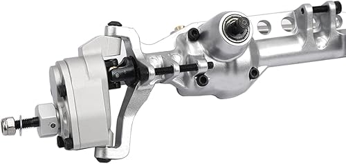 Miniatura 7 de RZXYLRC Eje portal de aleación de aluminio para Axial SCX10 III AXI03007 110 RC Crawler mejoras (rojo y negro, delantero)