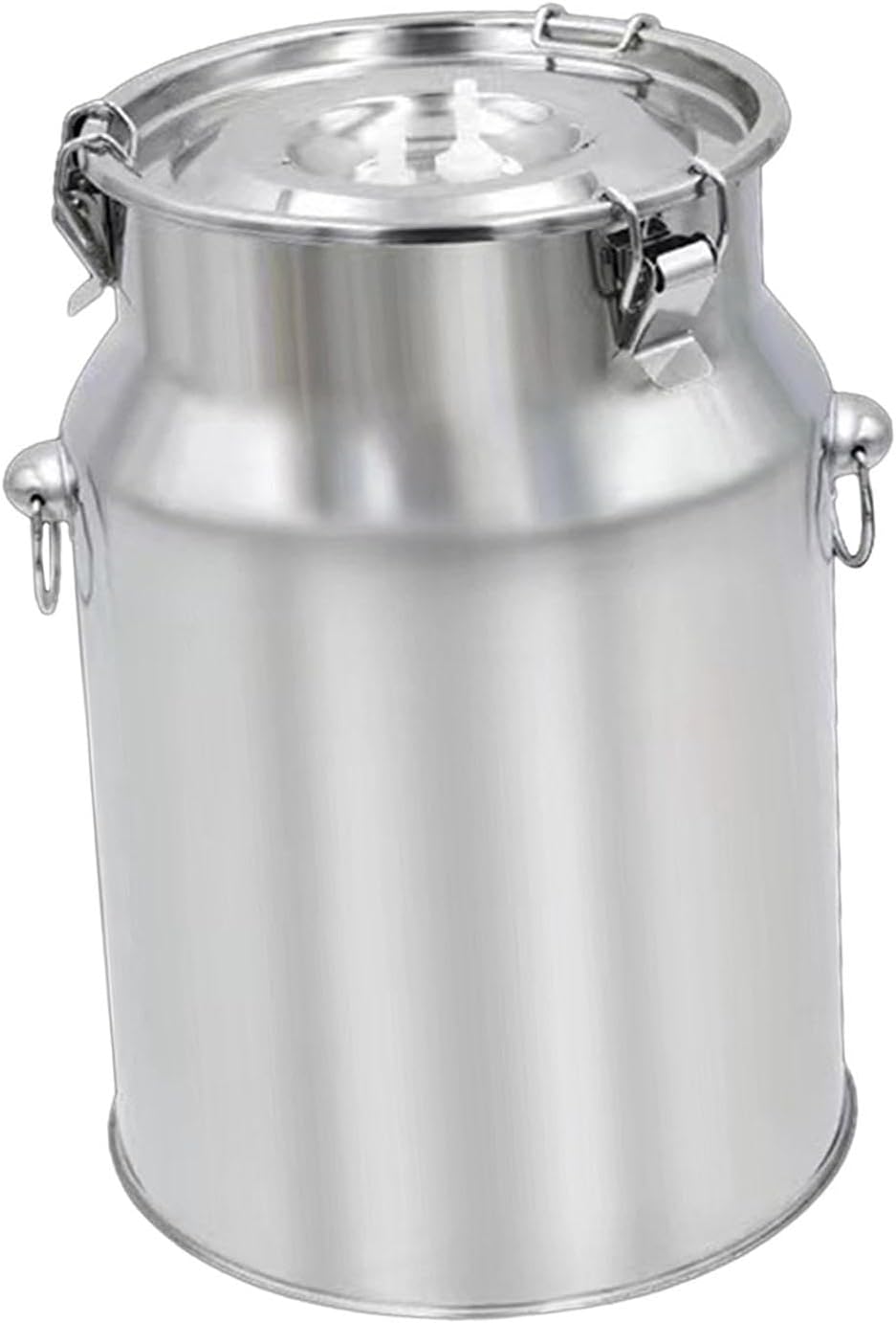 Stainless Steel Milking Machine Bucket with Lid, 10L Milk Can for Cow Sheep Goat Milking Equipment, Farm Milk Storage and Transport