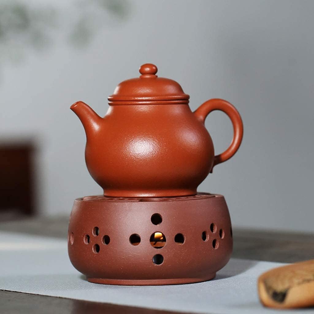 Teapot Heater Ceramic Candle Tea Pot Heating Base Portable Teapot Dish Warmers Holder Insulation Base Tea Accessories for Home (Without Candle)